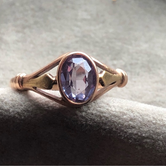 Soviet era 14k alexandrite ring - Picture 7 of 15